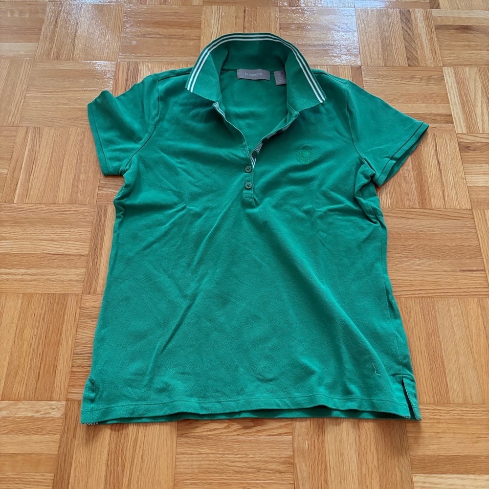 Liz Claiborne Green Polo - Medium